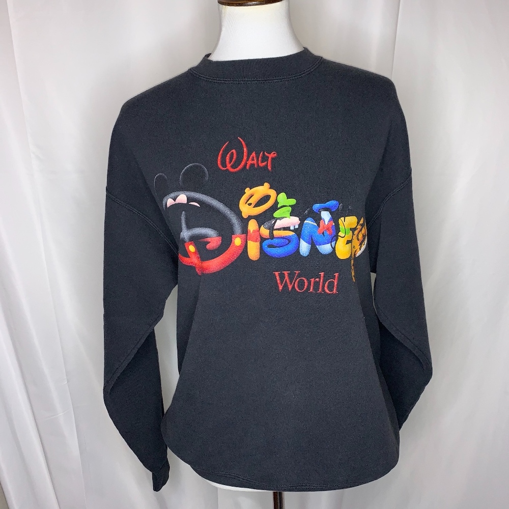 Walt Disney World Vintage Black Sweatshirt